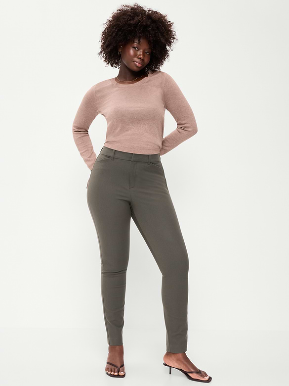 High-Waisted Pixie Skinny Ankle Pants
