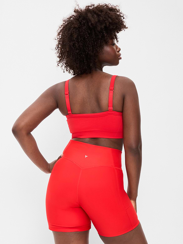 Light Support Fluid Seamless Ribbed Sports Bra