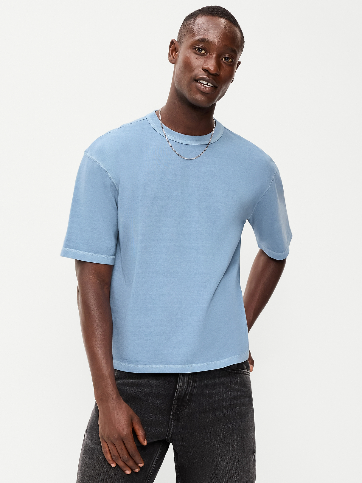 Garment-Dyed Heavyweight Cropped T-Shirt | Old Navy