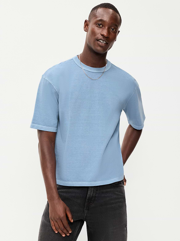 Garment-Dyed Heavyweight Cropped T-Shirt
