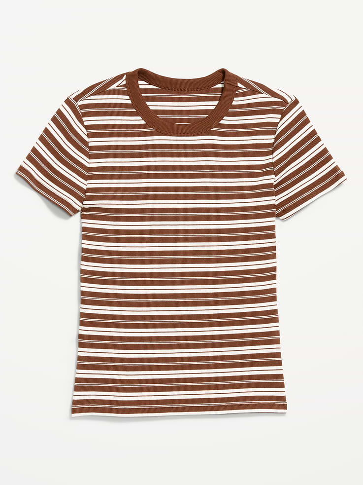 Image number 3 showing, Snug Crew-Neck Ribbed T-Shirt