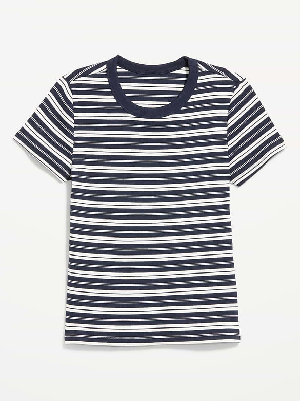 Snug Crew-Neck Ribbed T-Shirt