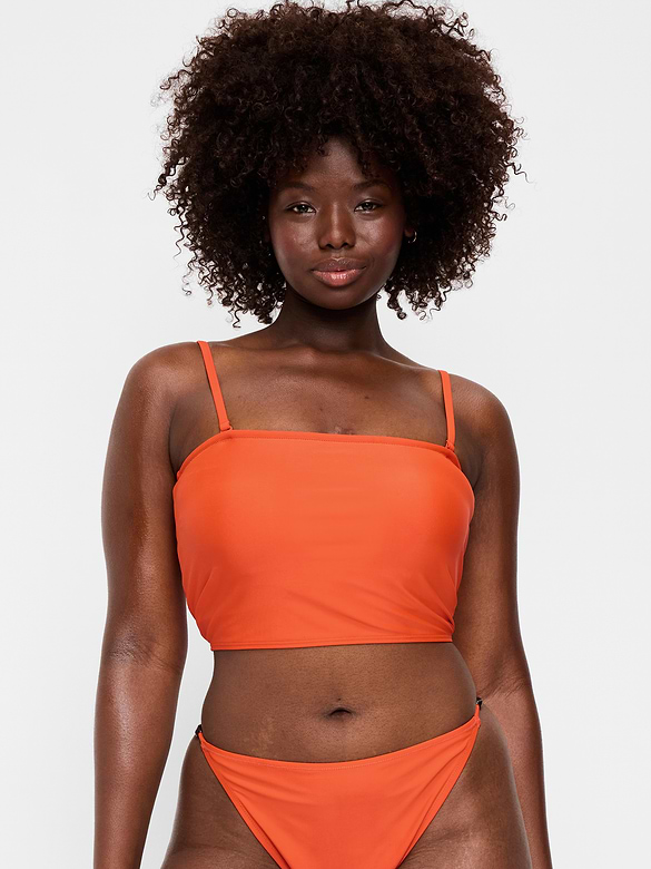 Tie-Back Bandeau Swim Top