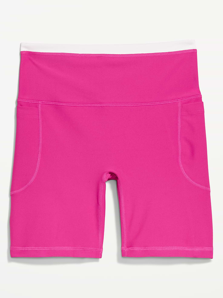 Image number 8 showing, Extra-High Waisted PowerSoft Boundless Pocket Biker Shorts-- 6-inch inseam - No Front Seam