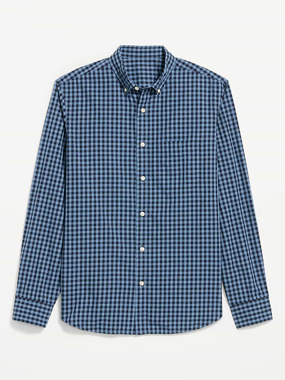 Classic Fit Everyday Plaid Poplin Shirt