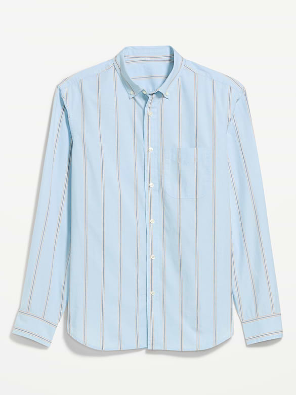 Classic Fit Everyday Striped Poplin Shirt