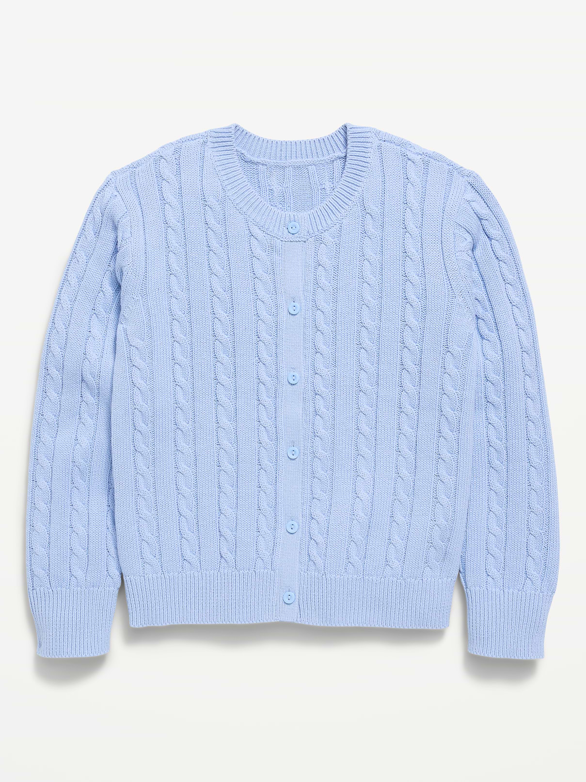 Image number 1 showing, Cable-Knit Cardigan Sweater for Girls