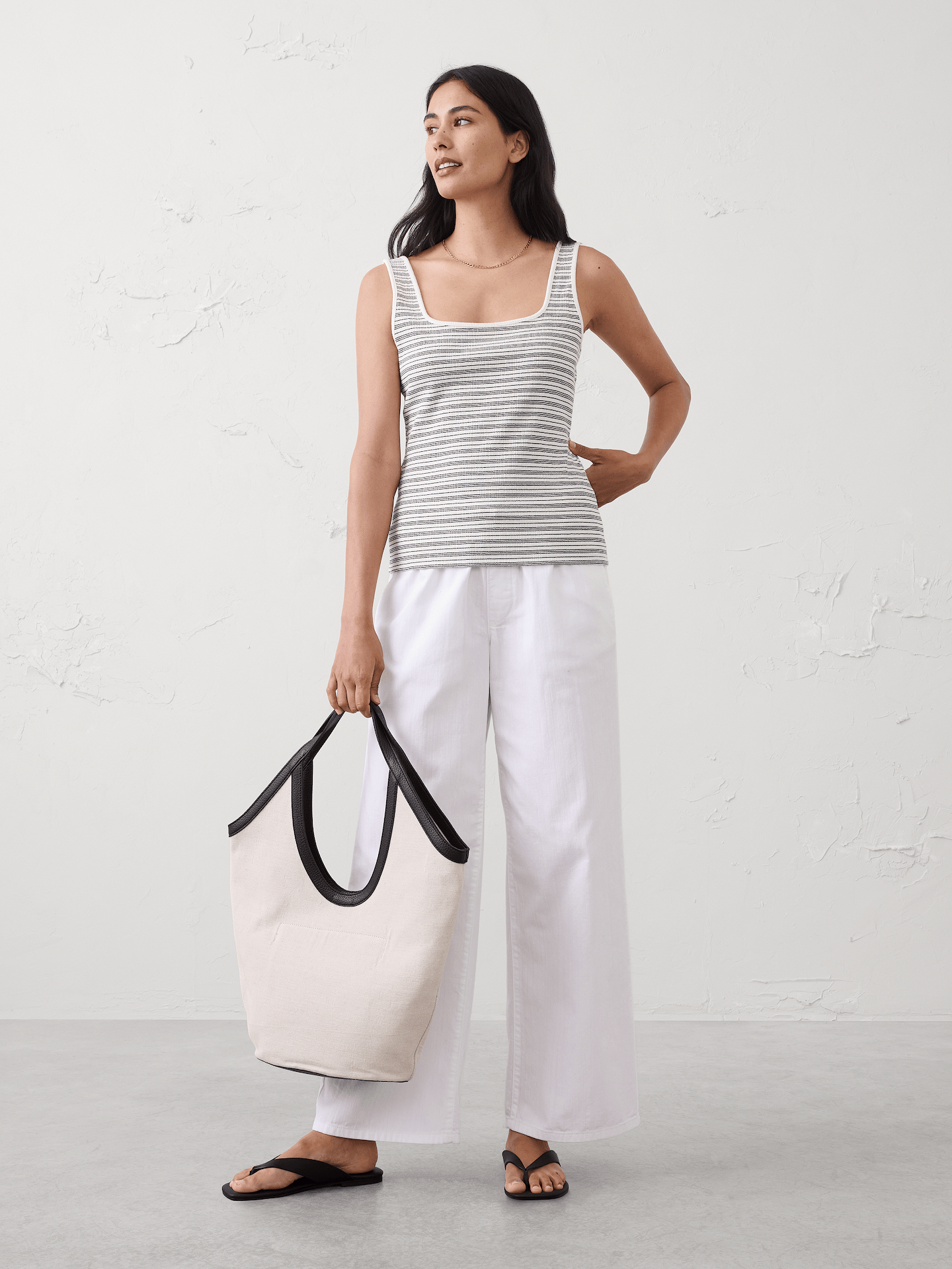 Image number 1 showing, Variegated Ribbed Tank