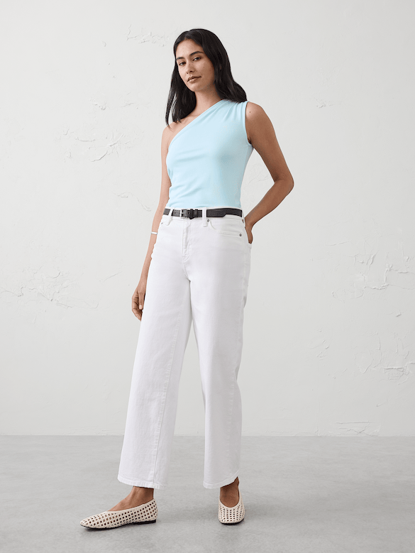 Soft Knit One-Shoulder Top