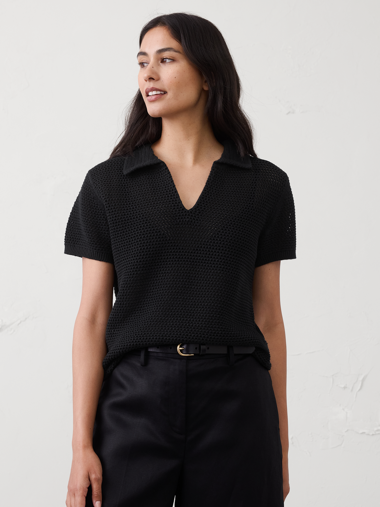 Image number 1 showing, Textured Sweater Polo
