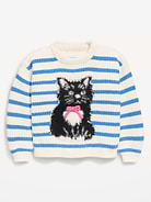 Image number 1 showing, SoSoft Long-Sleeve Graphic Sweater for Toddler Girls