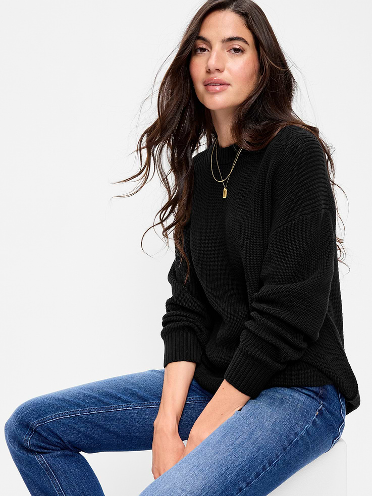 Image number 3 showing, Seaside Cotton Shaker Tunic Sweater