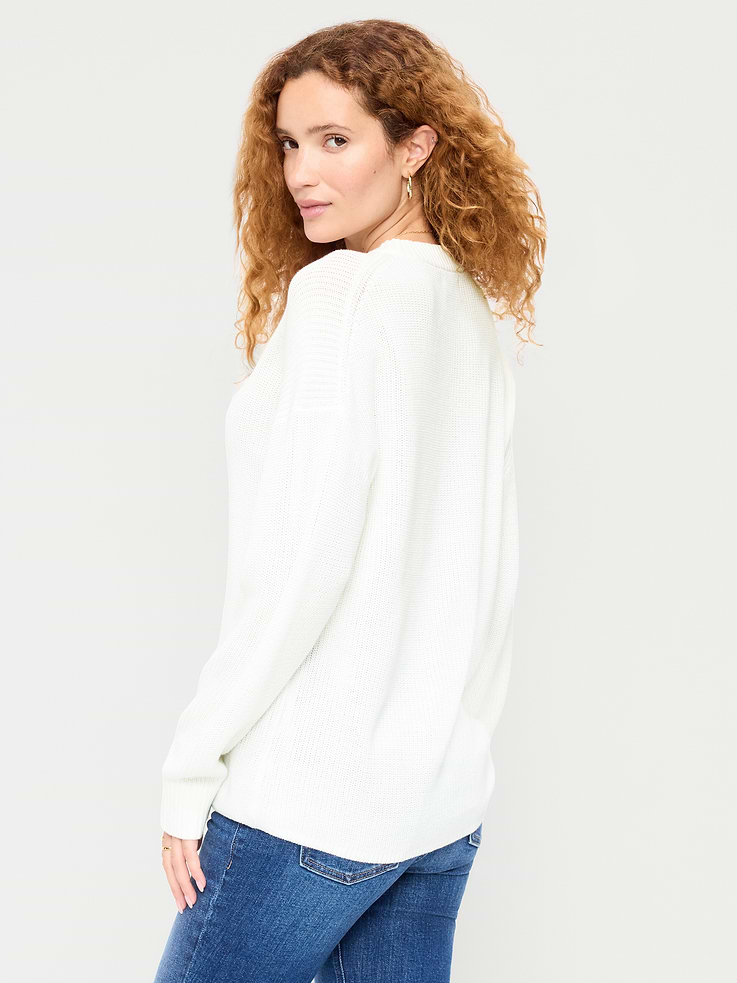 Image number 2 showing, Seaside Cotton Shaker Tunic Sweater