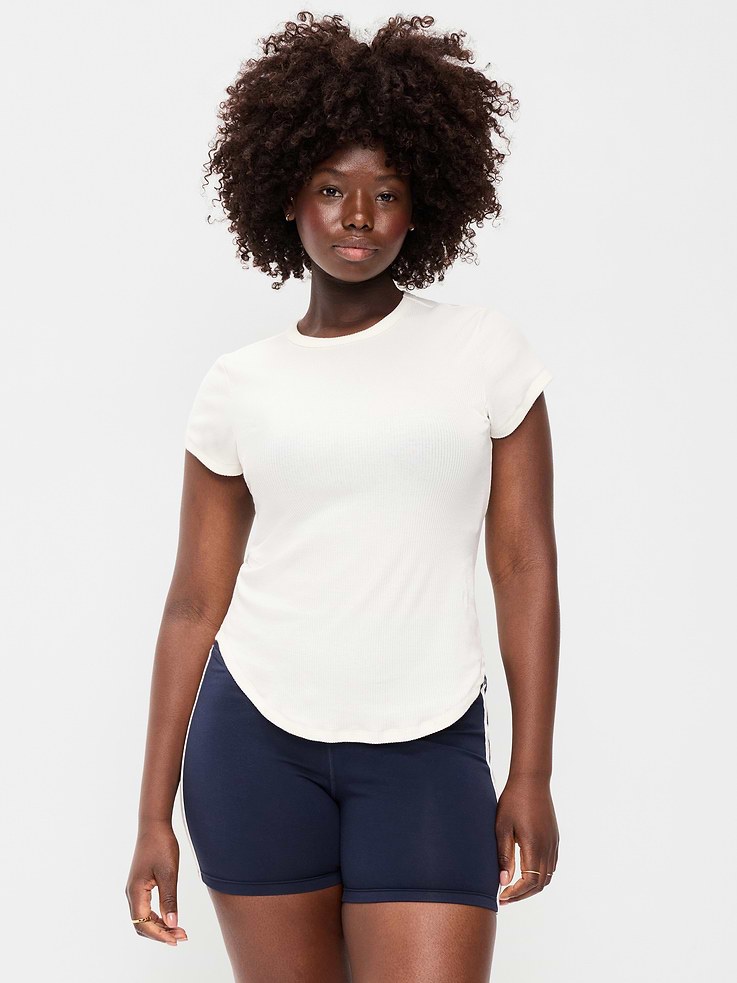 Image number 5 showing, CloudLite Crew-Neck Ribbed T-Shirt