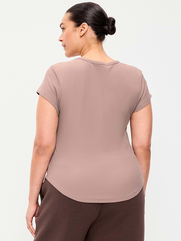 CloudLite Crew-Neck Ribbed T-Shirt