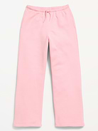 L'image numéro 1 présente Pantalon en coton ouaté à taille haute et jambe jambe à imprimé pour fille