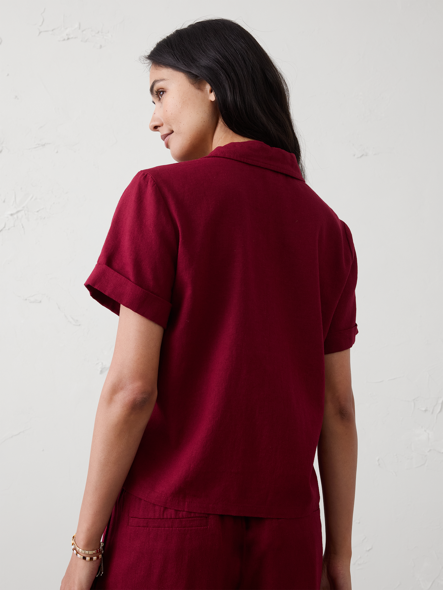 Image number 8 showing, Linen-Blend Shirt