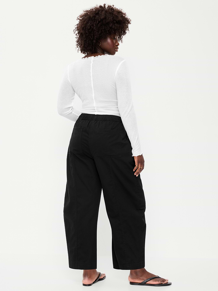 Image number 6 showing, Mid-Rise Pull-On Utility Pants