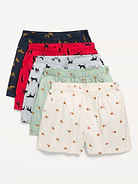 Image number 1 showing, 5-Pack Soft-Washed Boxer Shorts -- 3.75-inch inseam