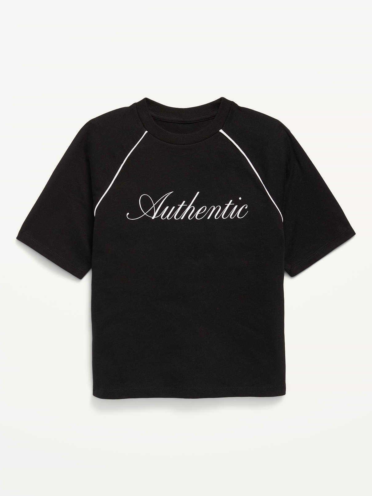 Image number 1 showing, Oversized Short-Sleeve Graphic T-Shirt for Girls