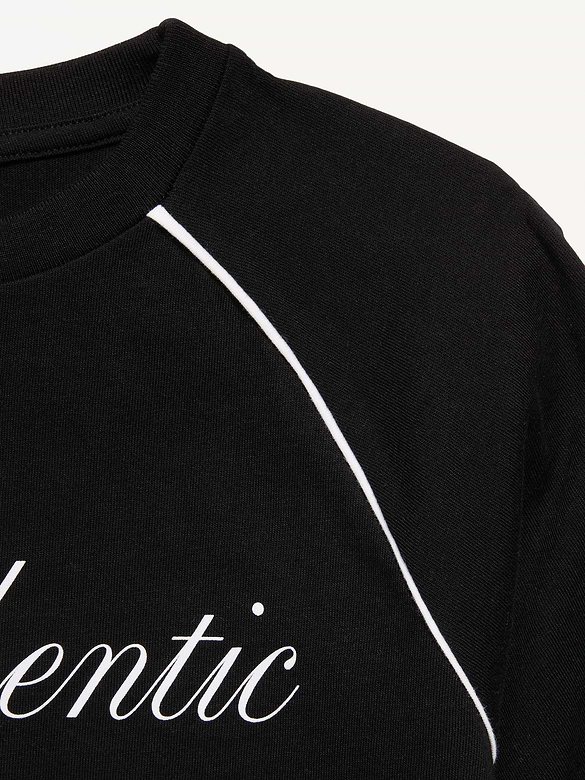 Oversized Short-Sleeve Graphic T-Shirt for Girls