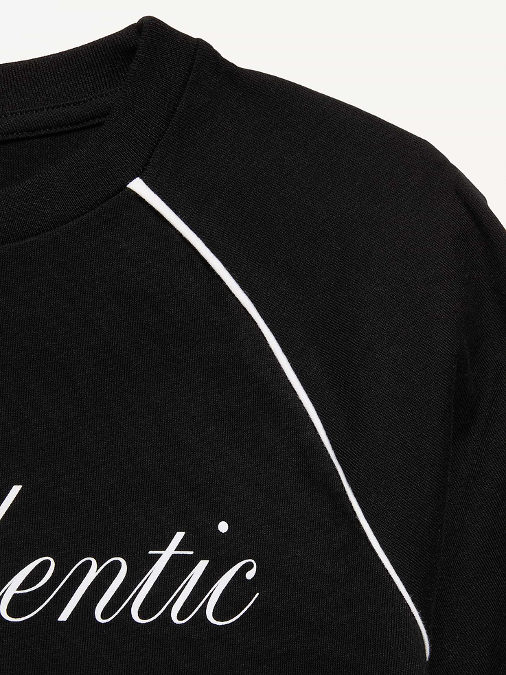 Image 2 of 2, Oversized Short-Sleeve Graphic T-Shirt for Girls