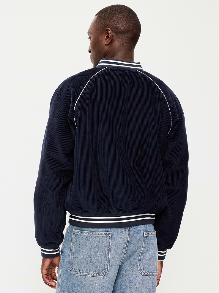 Image number 2 showing, Varsity Corduroy Bomber Jacket