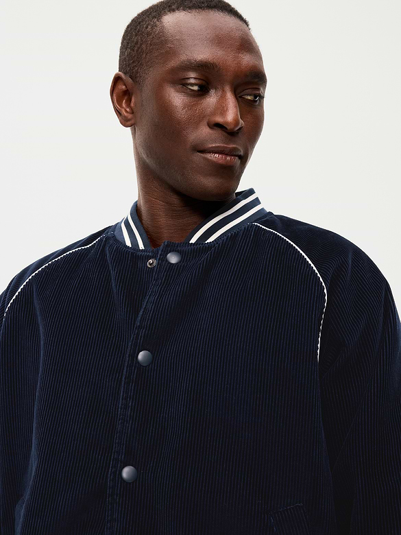 Varsity Corduroy Bomber Jacket