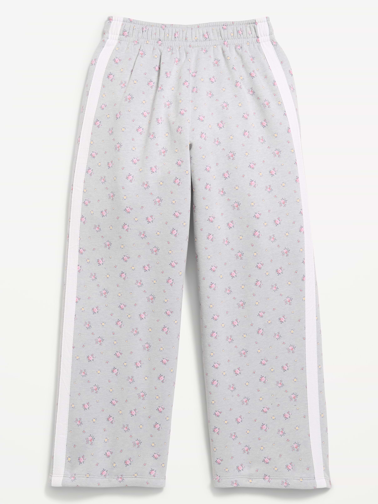 L'image numéro 2 présente Pantalon en coton ouaté rétro à coupe très généreuse à jambe large pour fille