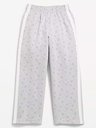 L'image numéro 2 présente Pantalon en coton ouaté rétro à coupe très généreuse à jambe large pour fille