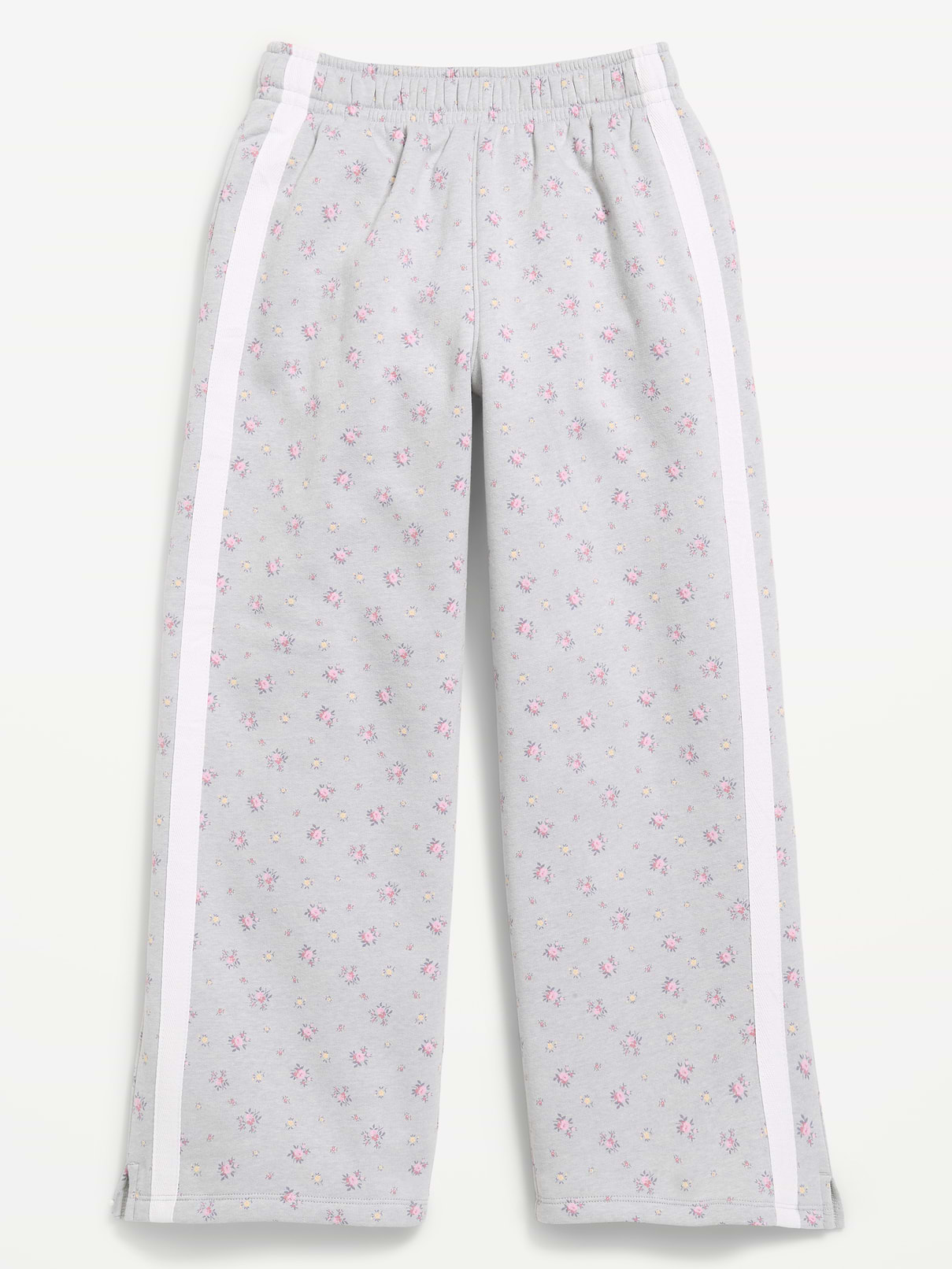 L'image numéro 1 présente Pantalon en coton ouaté rétro à coupe très généreuse à jambe large pour fille