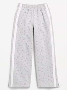 L'image numéro 1 présente Pantalon en coton ouaté rétro à coupe très généreuse à jambe large pour fille