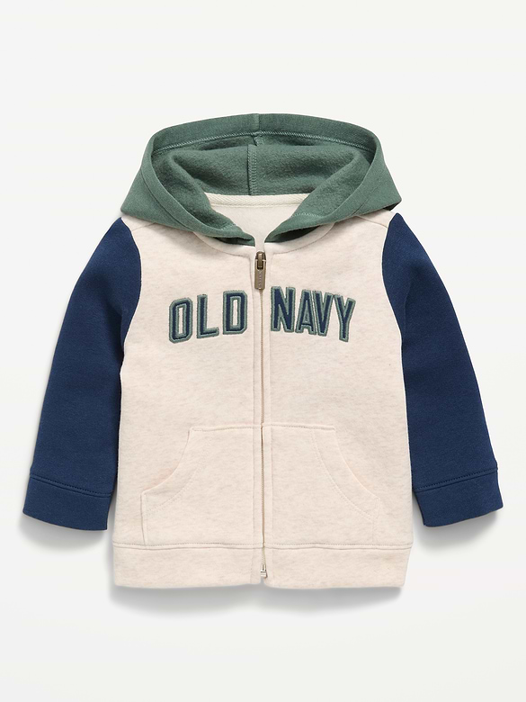 Logo-Graphic Zip Hoodie for Baby