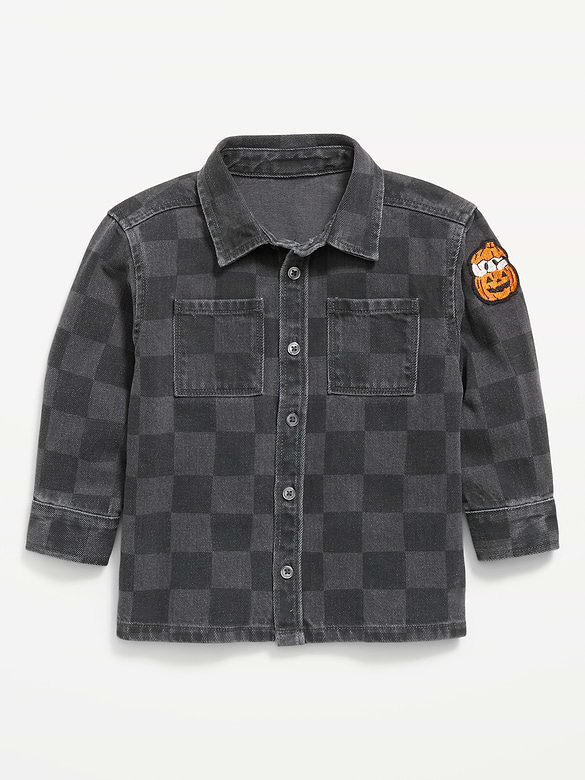 Long-Sleeve Pocket Shirt for Toddler Boys
