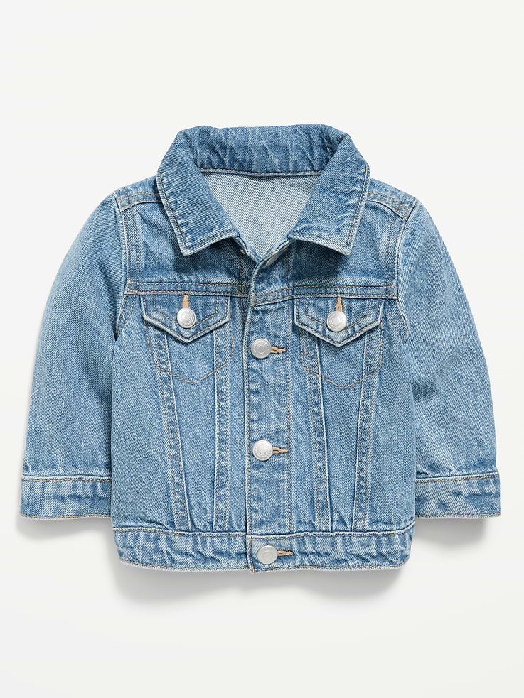 Image 1 of 1, pointed collar, long sleeves, snap-button placket, faux snap-flap pockets at chest, Product #908317