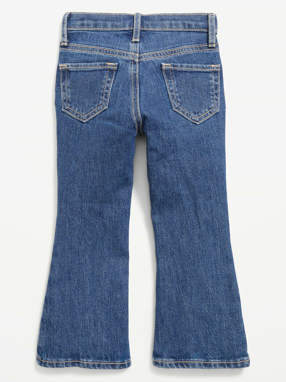 L'image numéro 4 présente Jean brodé à jambe évasée à taille haute pour toute-petite