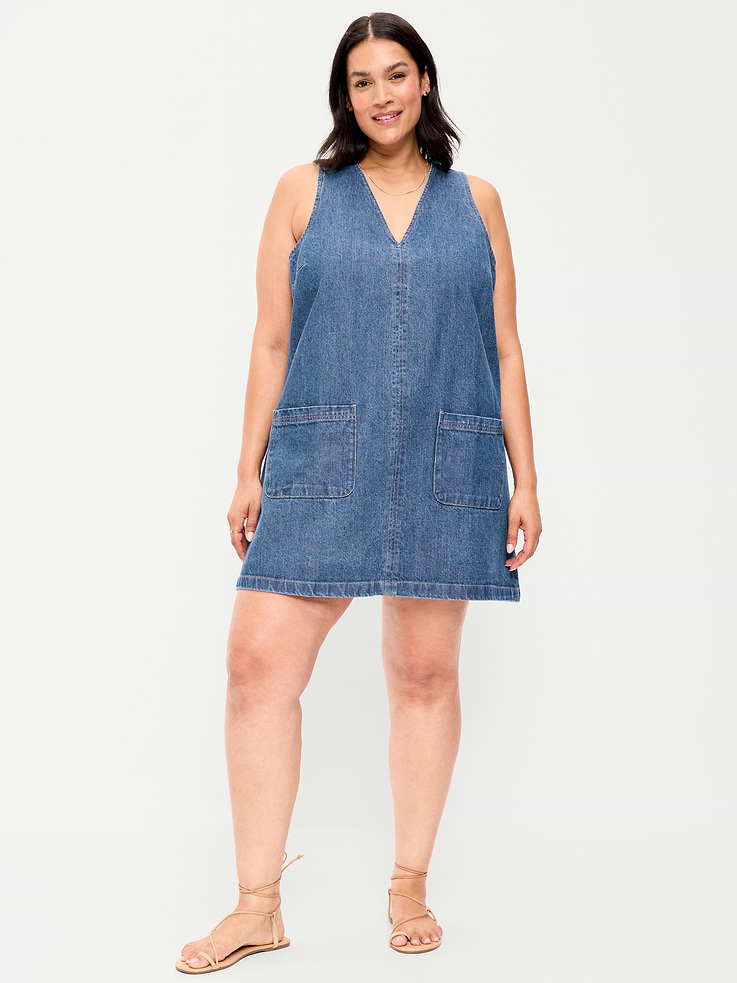 Image number 9 showing, Patch Pocket Denim Mini Dress