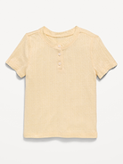 Image number 1 showing, Cozy Short-Sleeve Pointelle-Knit Top for Toddler Girls