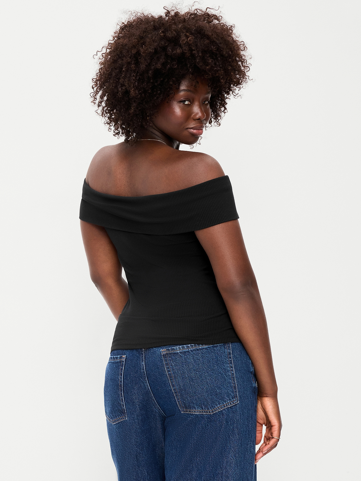 Off-The-Shoulder Fitted Top | Old Navy