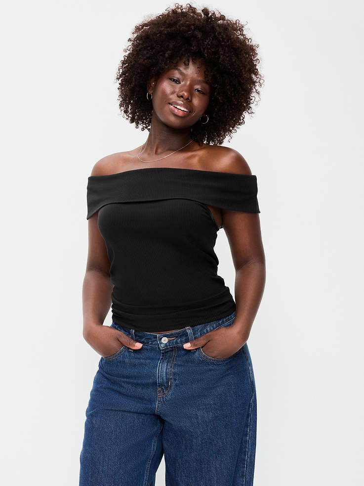 Image number 5 showing, Off-The-Shoulder Fitted Top