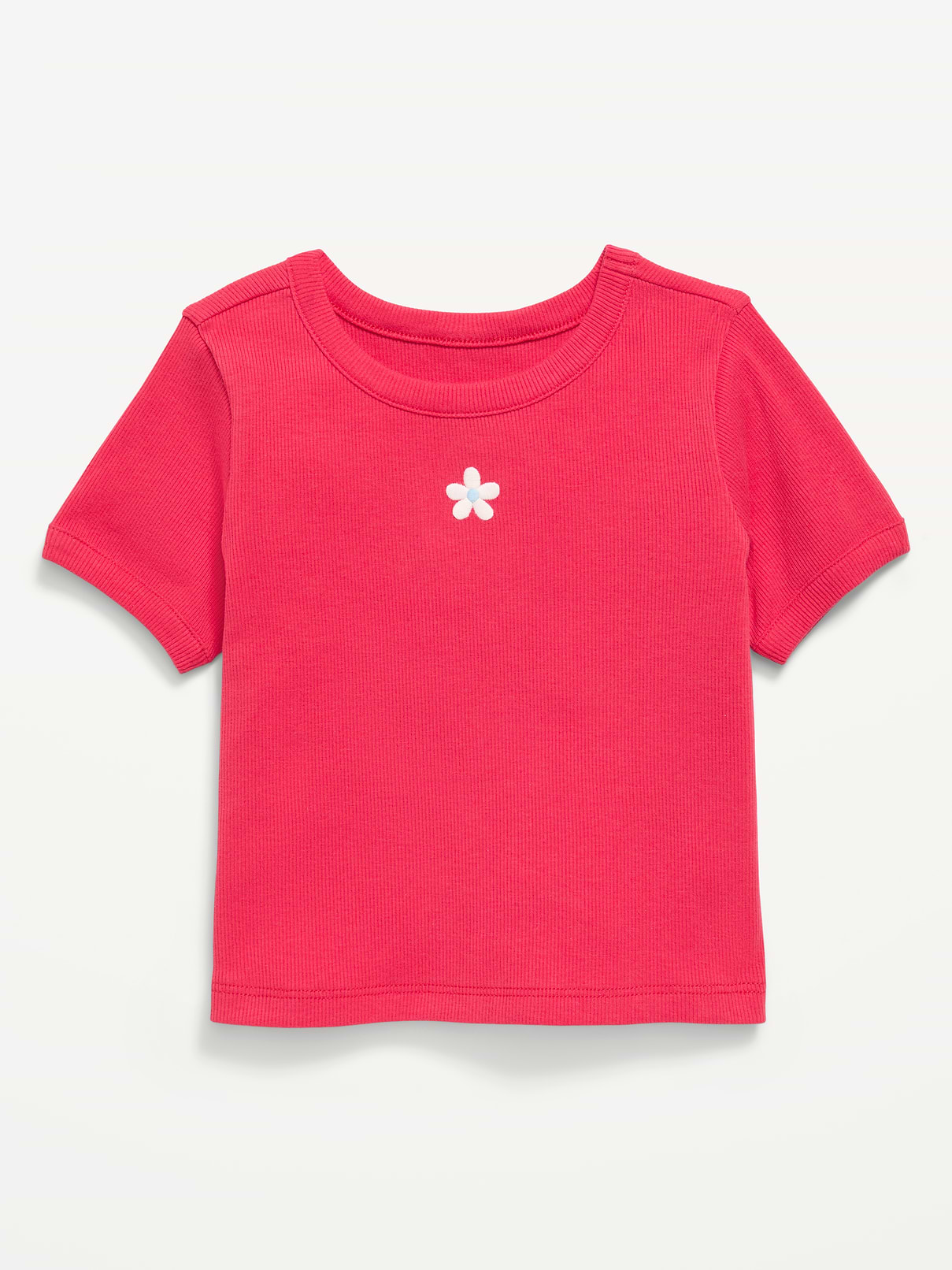 Image number 1 showing, Short-Sleeve Ringer Graphic T-Shirt for Toddler Girls