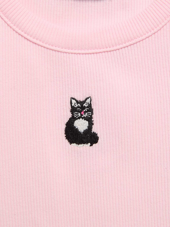 Short-Sleeve Ringer Graphic T-Shirt for Toddler Girls