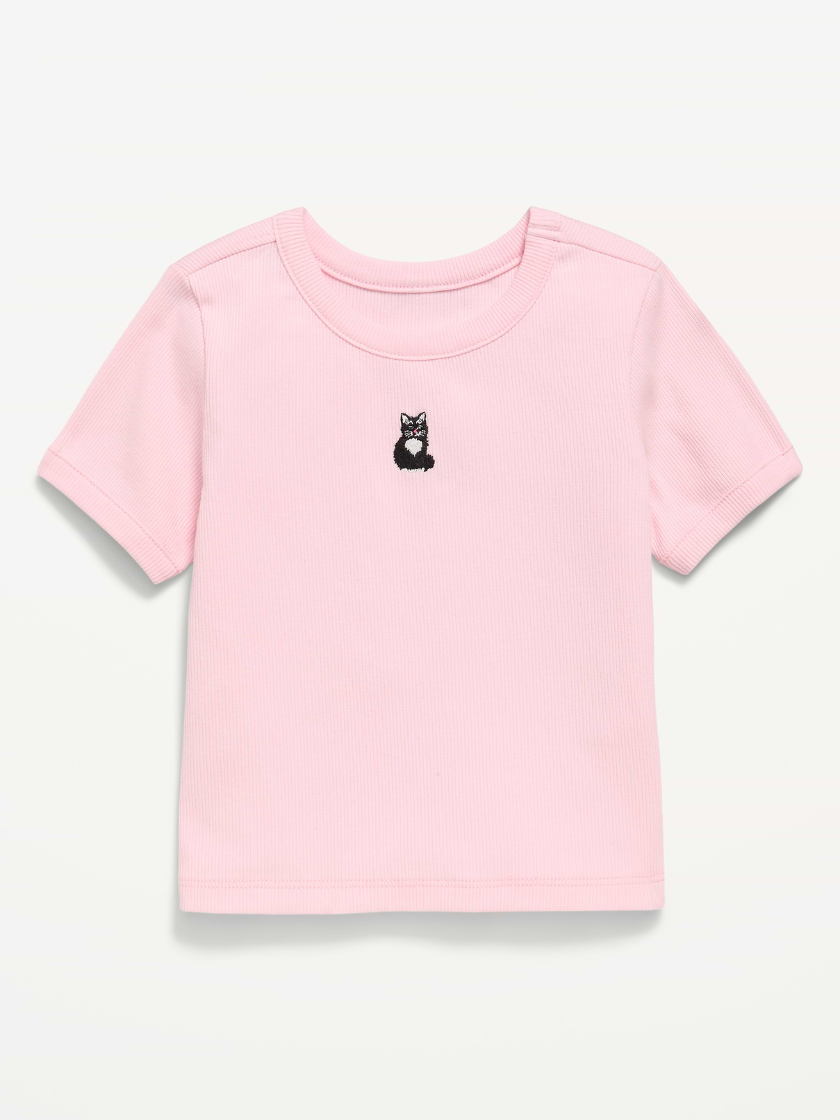 Image number 1 showing, Short-Sleeve Ringer Graphic T-Shirt for Toddler Girls