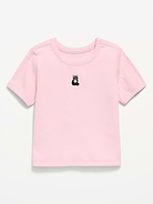 Image number 1 showing, Short-Sleeve Ringer Graphic T-Shirt for Toddler Girls