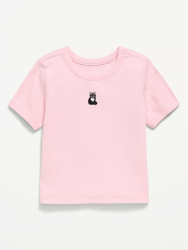 Image 1 of 2, crew neck, short sleeves, graphic at front, Product #909841