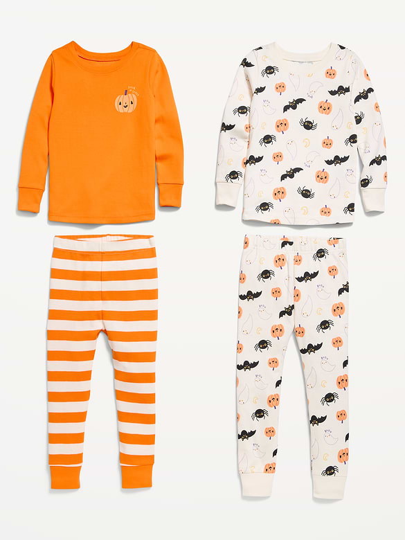 Pyjama 4 pièces ajusté à motif pour tout-petit et bébé