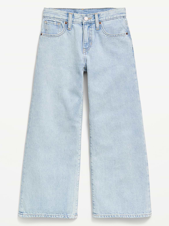 Jean coupe très généreuse à jambe large pour fille