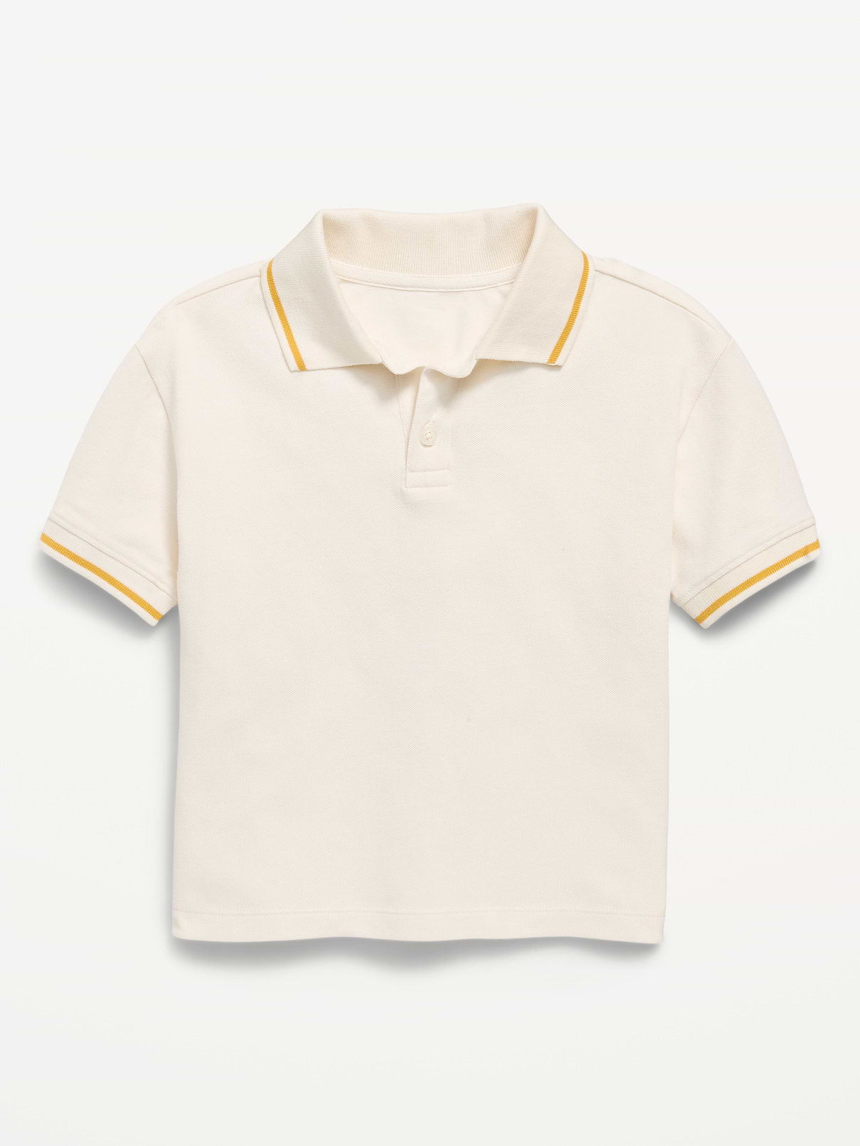 Image number 1 showing, Oversized Short-Sleeve Pique Polo Shirt for Toddler Boys