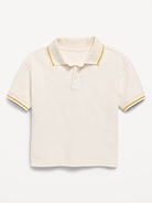 Image number 1 showing, Oversized Short-Sleeve Pique Polo Shirt for Toddler Boys