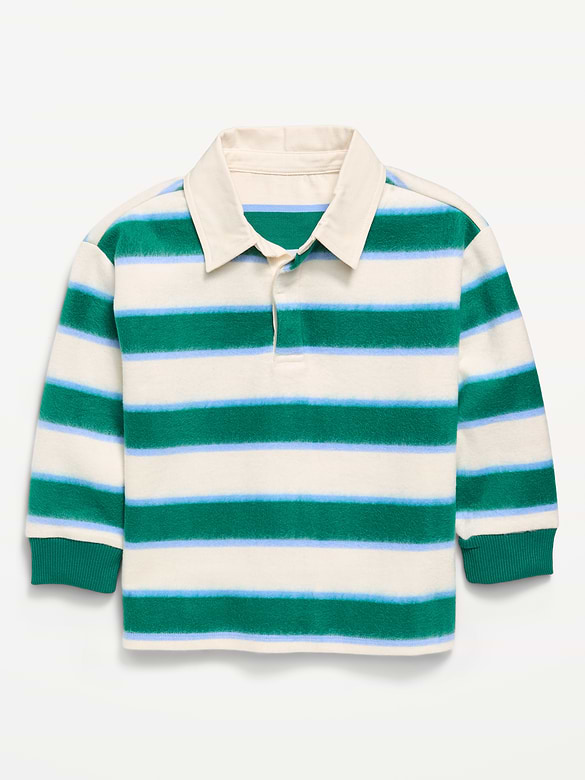 Oversized Long-Sleeve Rugby Shirt for Toddler Boys